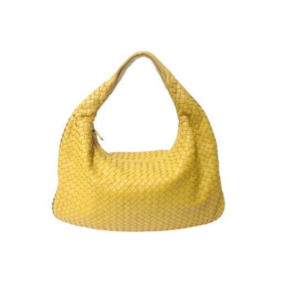 Bottega Veneta Handbags - Bottega Veneta Hobo Intrecciato Hobo Shoulder Bag Yellow Leather